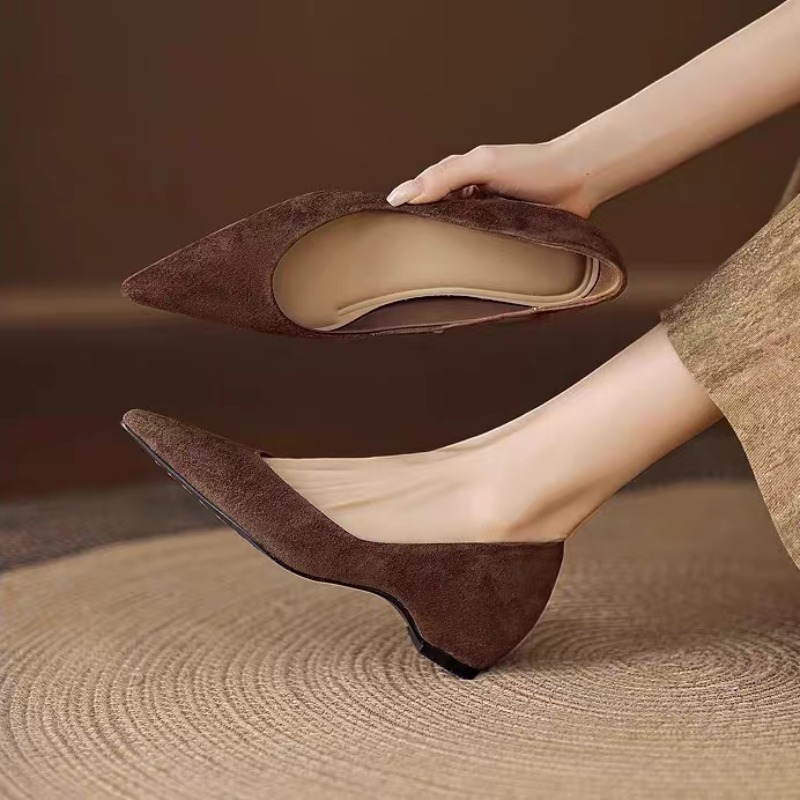 여름용 신상, 캐주얼한 디자인의 뾰족한 앞코 스웨이드  - Womens Heels 리뷰 및 가격