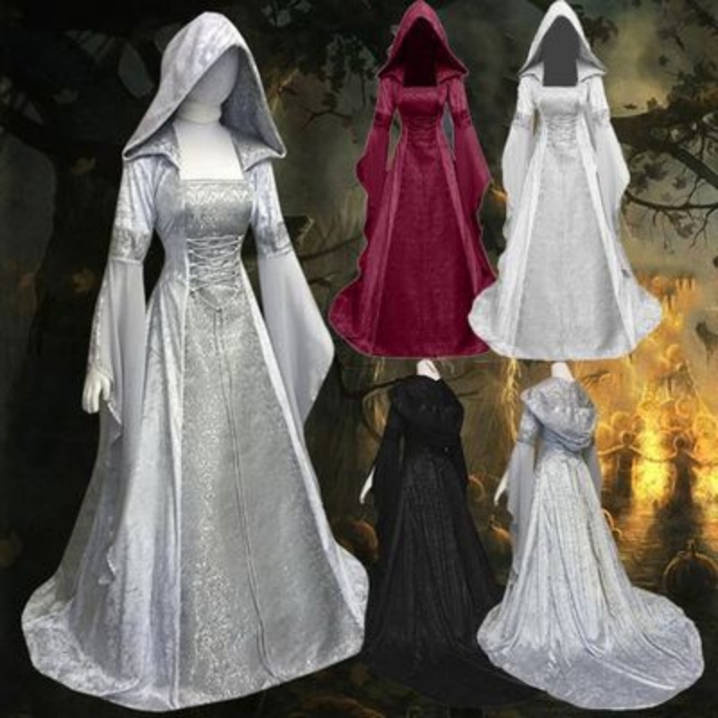 여성용 코스프레 의상, 중세풍 레트로 스타일 웨딩 드레 - Wedding Dress 리뷰 및 가격