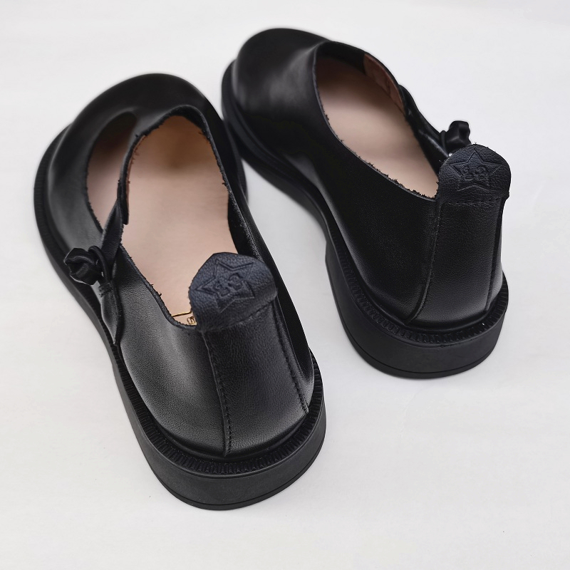 Careaymade-진짜 가죽 큰 신발, 레트로 내셔널 - Womens Heels 리뷰 및 가격