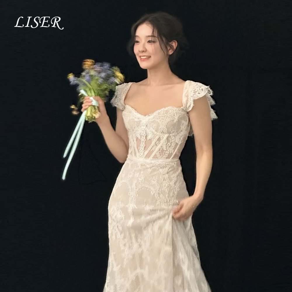 Liser Sweetheart A-Line 한국 웨딩  - Lace Dress 리뷰 및 가격