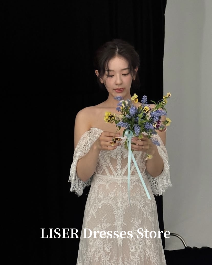 Liser Sweetheart A-Line 한국 웨딩  - Lace Dress 리뷰 및 가격
